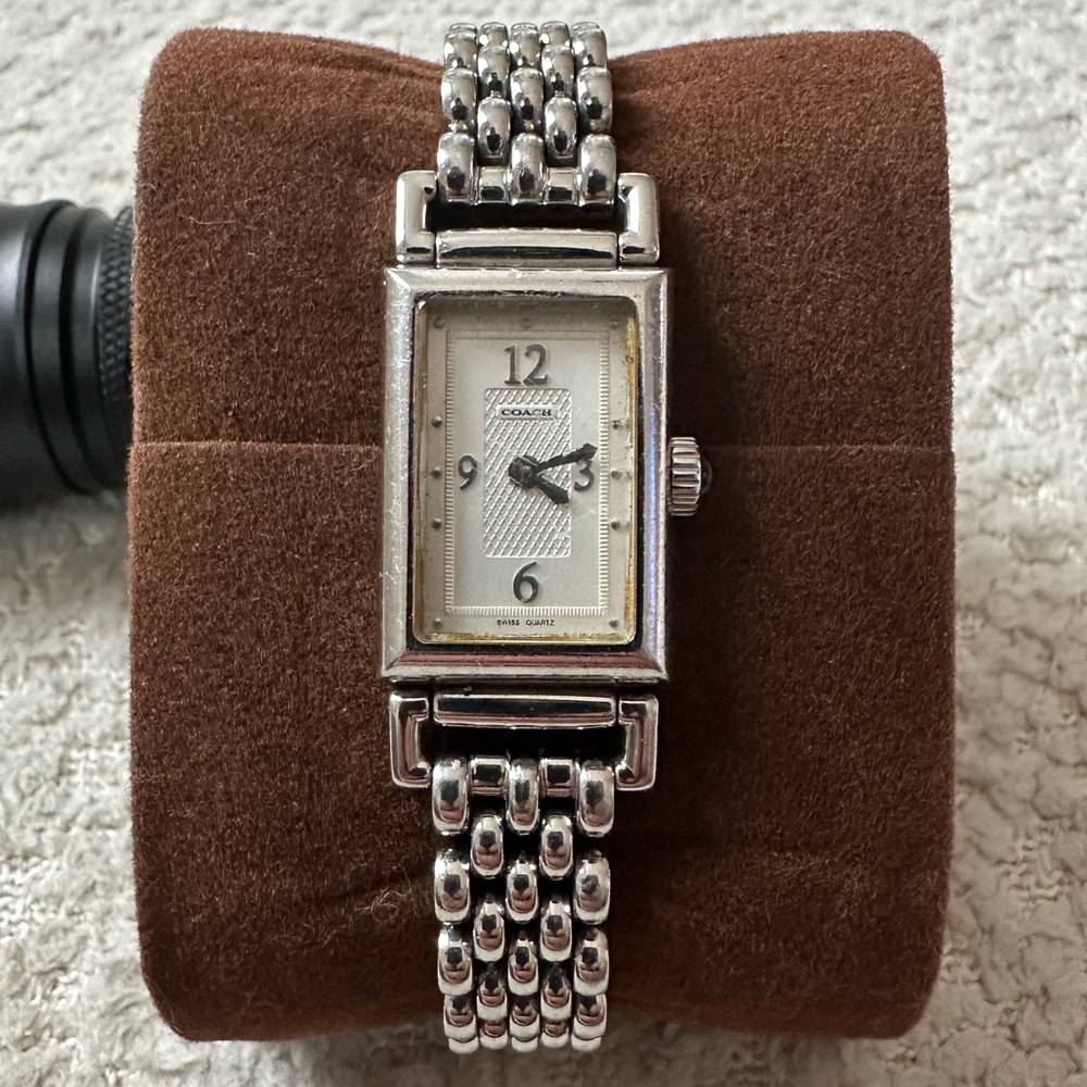 Coach Silver Rectangular Women's Watch - image 1